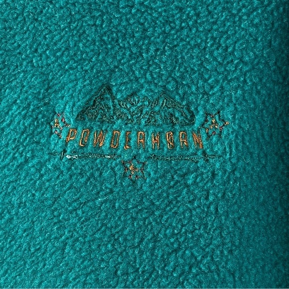 Vintage Powderhorn Medium Long Thick Heavy Fleece Half Zip Pullover Tunic Camp - Picture 3 of 11